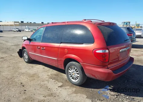 2002 Chrysler Town & Country Limited из США, поврежденный, VIN 2C8GP64L42R579552